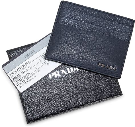 2mc223 prada|Black Saffiano Leather Card Holder .